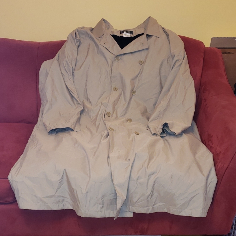 King Size Brand Men's 4XL Rain Trench Coat